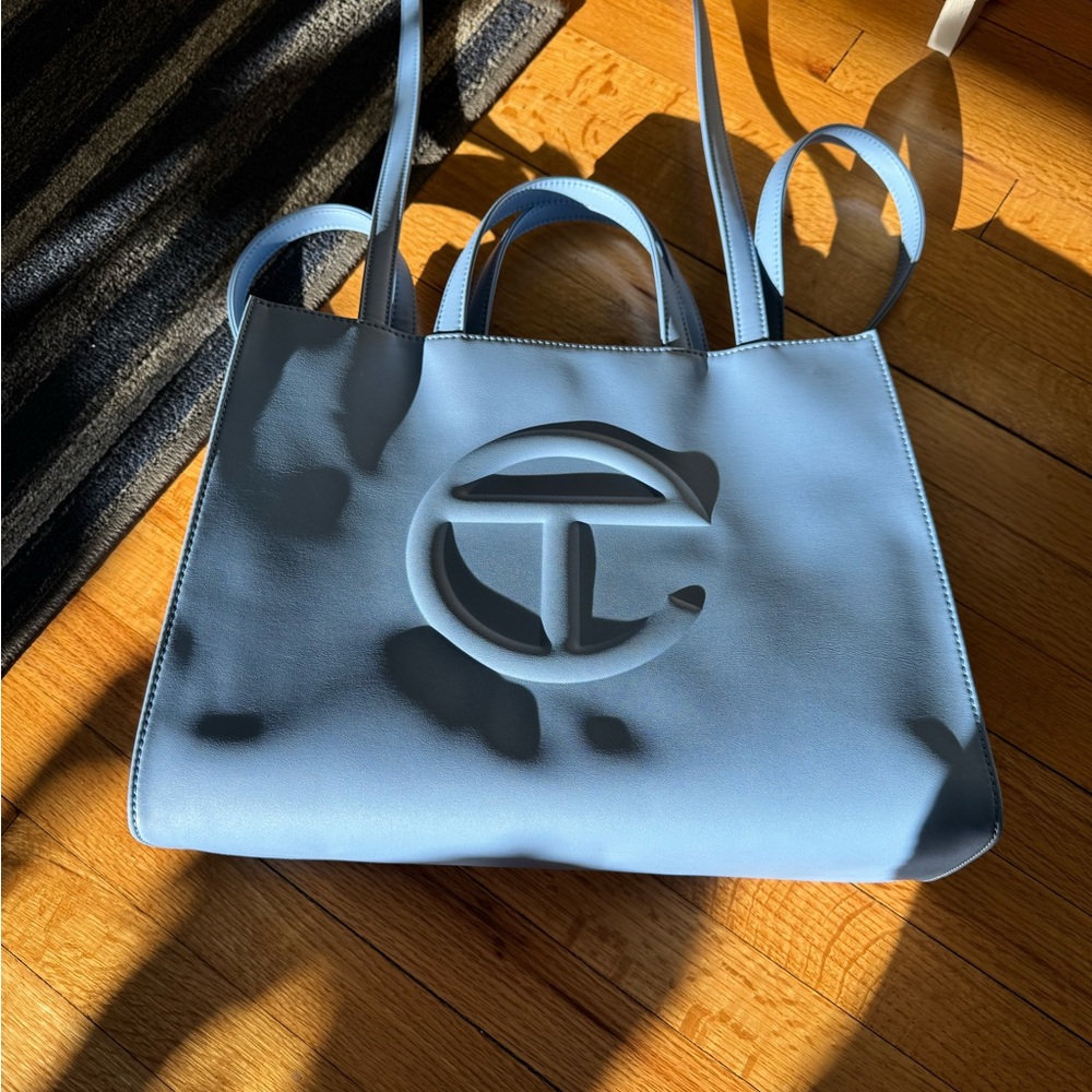 Telfar Cerulean Blue Tote Bag Size Medium
